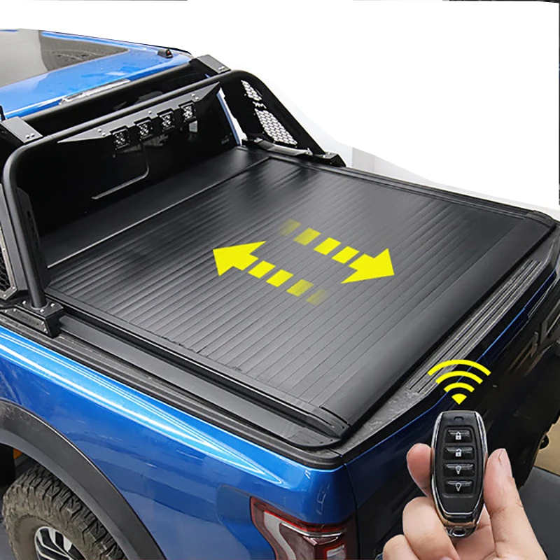 

High Quality Hard Top Aluminium Alloy Retractable Tonneau Cover Roller Shutter Lid Truck Pick Up Bed Covers For Navara Np300
