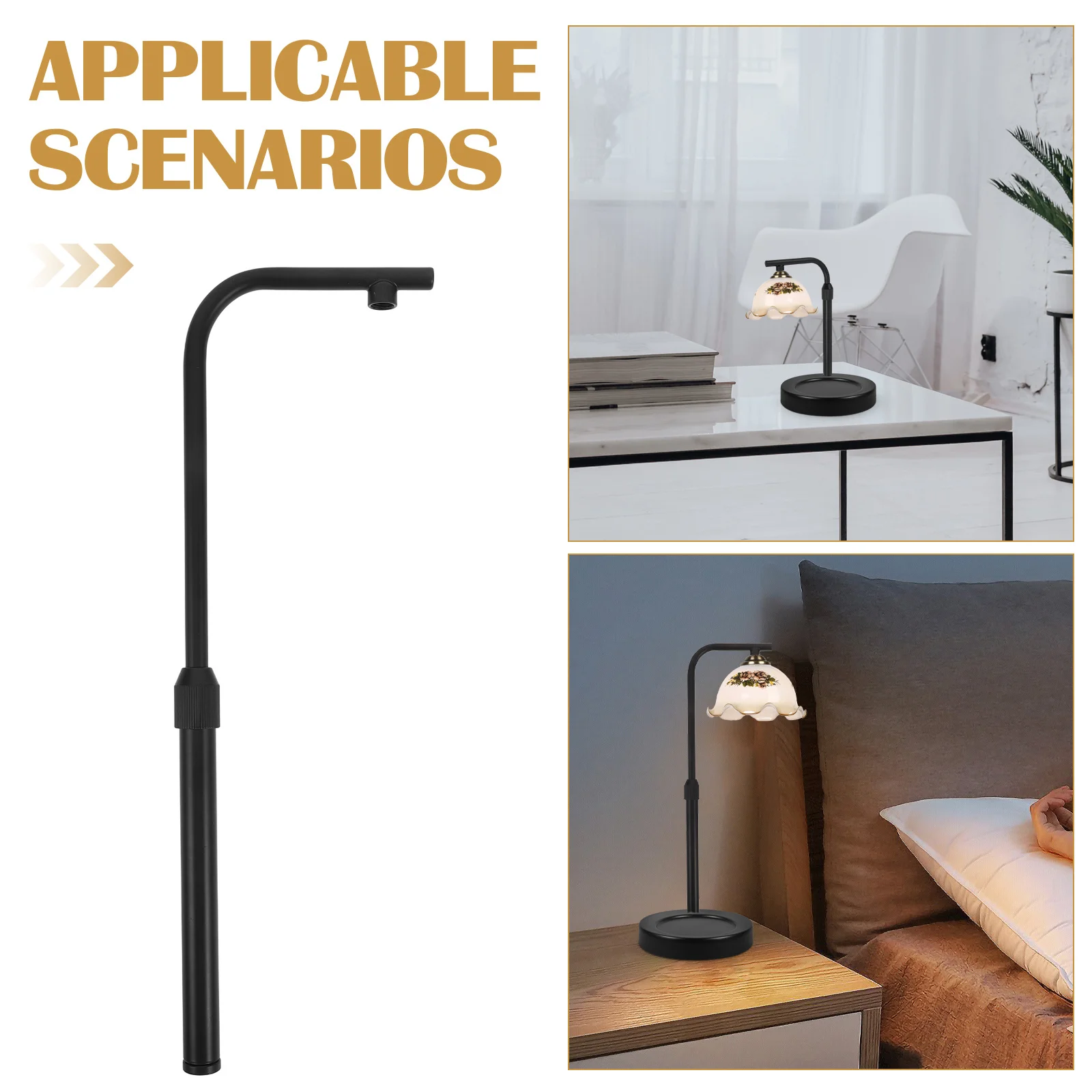 Adjustable Curved Lamp Stem For Aromatherapy Table Lamp Lighting Fixture Down Rod Replacement Accessory