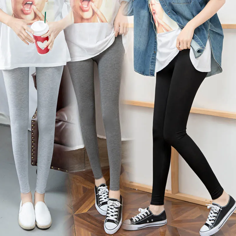 New Women's Thin Modal Cotton Base Layer Pants Spring Autumn Nine Points Tight Fit Slimming Home Wear Comfortable Stretchy