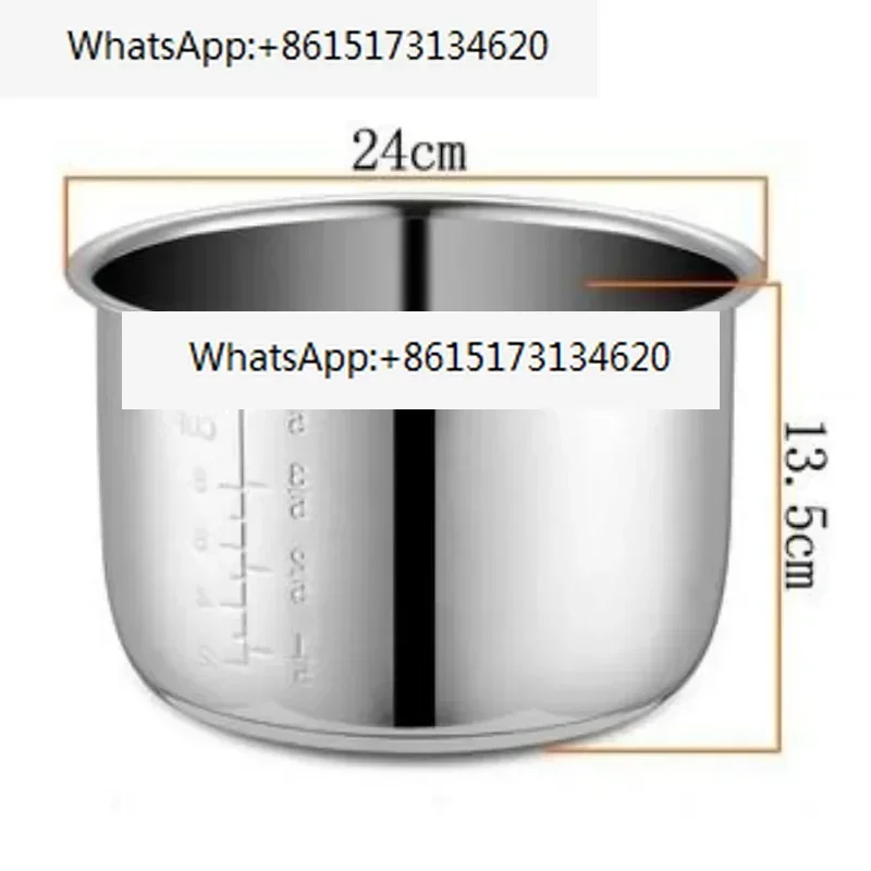 

5L Electric pressure cooker liner inner bowls multicooker bowl stainless steel tank for cooking soup porridge