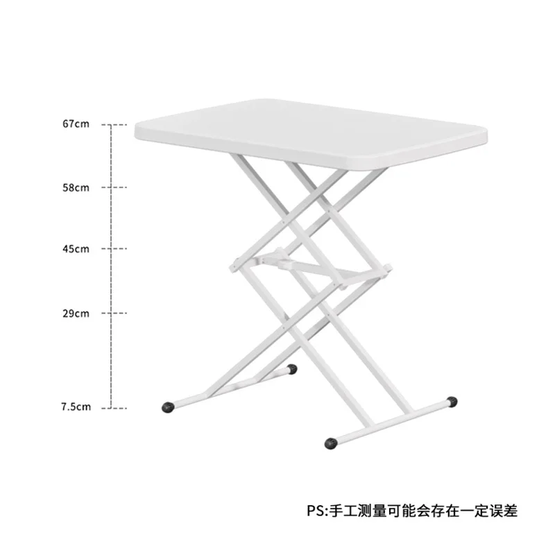 Folding Computer Desk Bedside Table Lifting Study Desk Portable Plastic Desk Home Writing Desk Folding Table