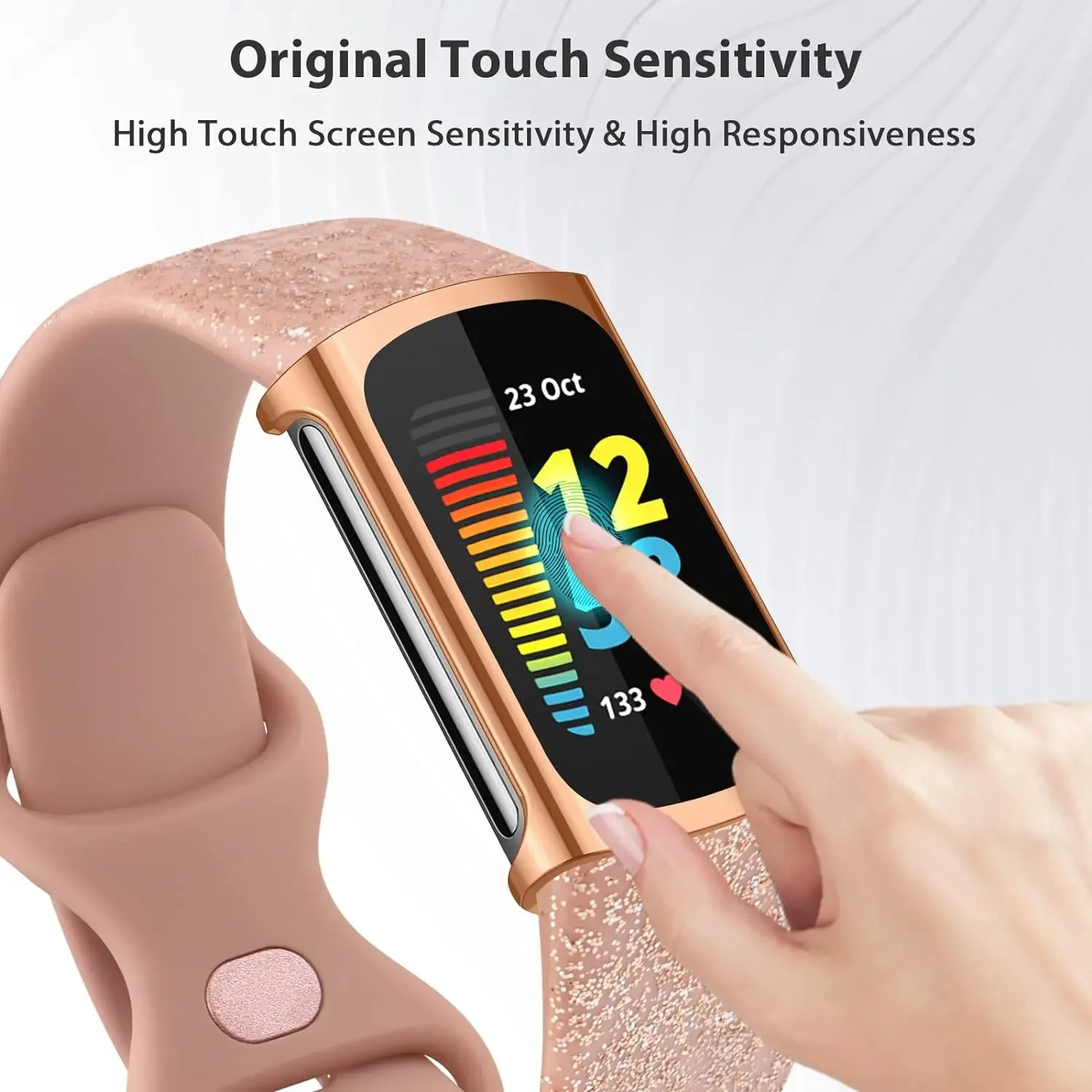 واقي شاشة لهاتف Fitbit Charge 6، غطاء حماية من مادة TPU لملحقات حافظات حماية Fitbit Charge 5 Charge6 #4