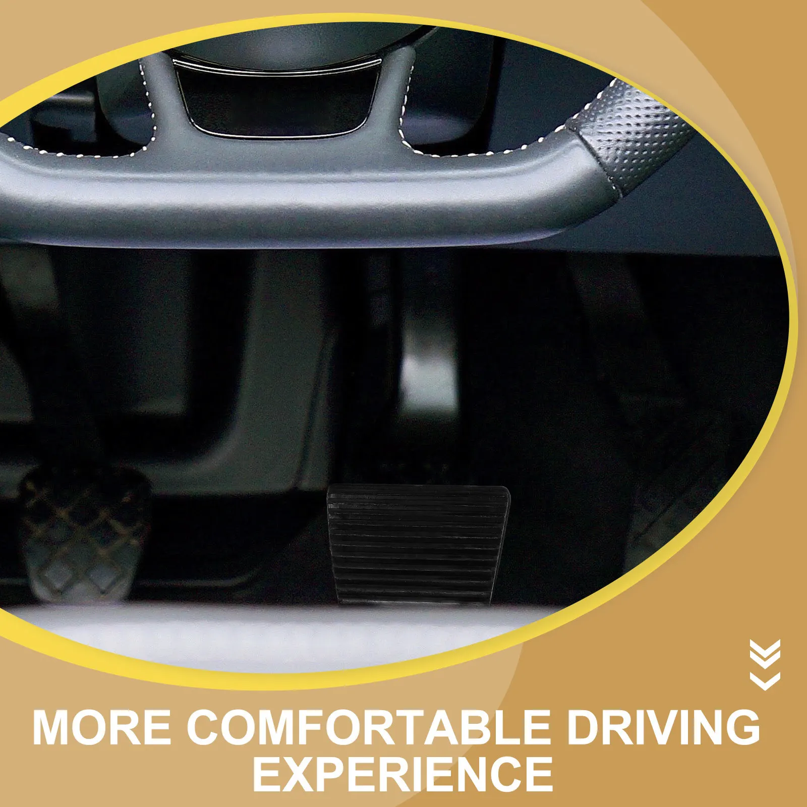 

Truck Clutch Pedal Pad Rubber Brake Pedal Cover Non Slip Anti Slip Replacement for Heavy Duty Trucks Trailers Driver Fatigue