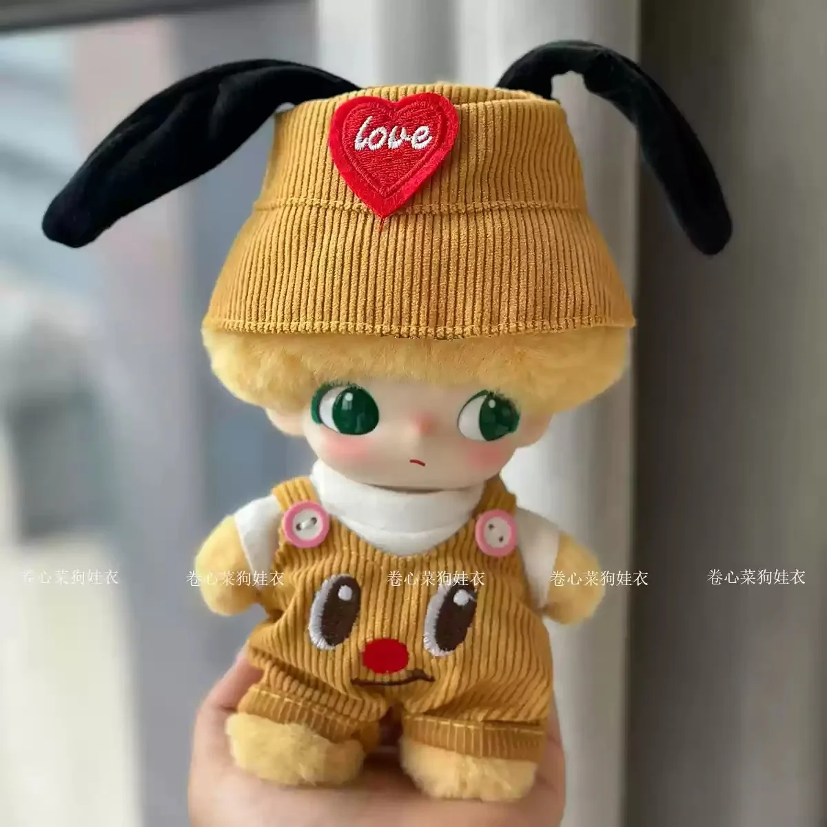 15/16/17 cm Dimoo Serie Vinyl Sleutelhanger Blind Box Pop Kleding Set Leuke Algemene Visser Hoed collectie Ornament Gift