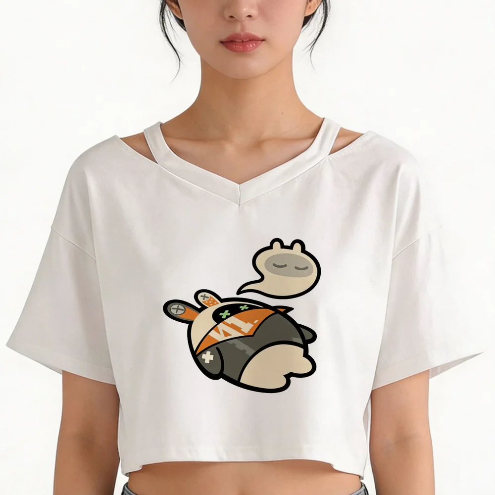 Zenless Zone Zero cropped top ladies alternative  baddie cheap grunge japanese tshirt manga clearance sales meme alternative