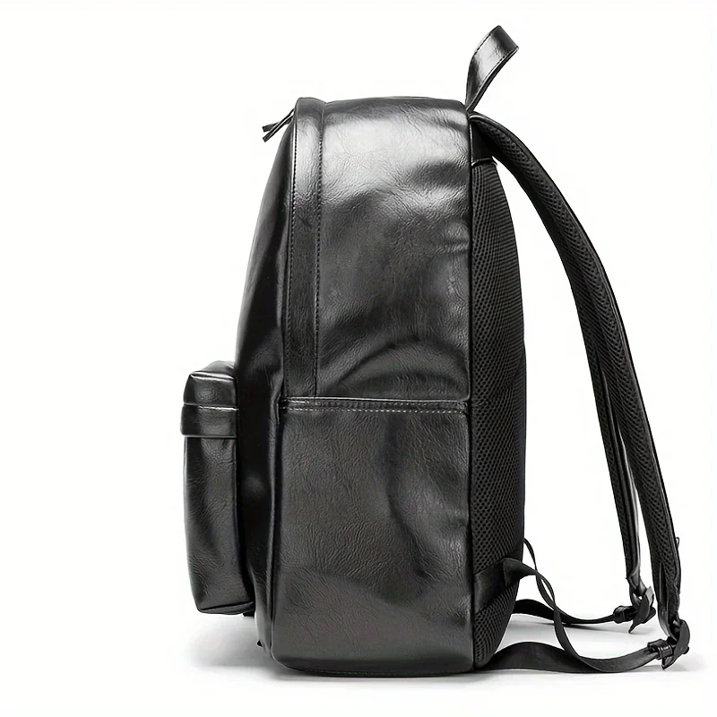 New Design Fashion Men Backpack PU  Laptop Backpack Schoolbag Back Bag Pack Male Travel Bags Large