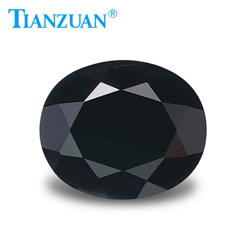 4.65ct Oval Shape Natural Spinel Black Color Brilliant Cut Loose Gem Stone with GRC Certificate