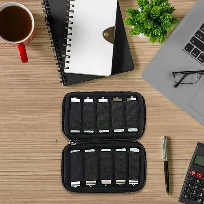 Estuche organizador electrónico, estuche organizador de cables de viaje, bolsa impermeable para accesorios de Cable USB, estuche de transporte, disco U portátil