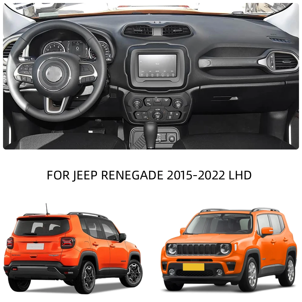 ABS Car Co-pilot Passenger Tray Organizer for Jeep Renegade 2015-2025 LHD Grab Handle Storage Box Pocket Left Hand Drive