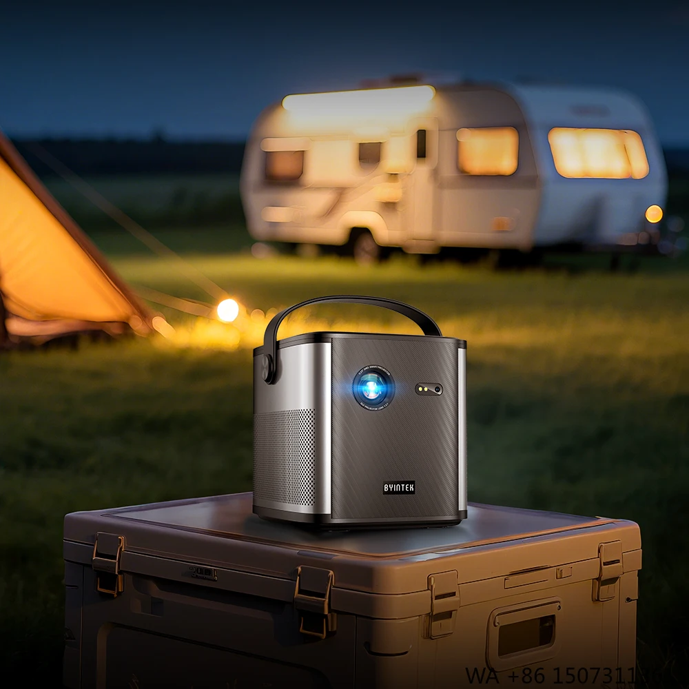 

Умный портативный проектор Smart Android 9.0 Mini LED 3D 4K 1080P DLP с Wi-Fi, для кинотеатра и кемпинга, с перезаряжаемой батареей