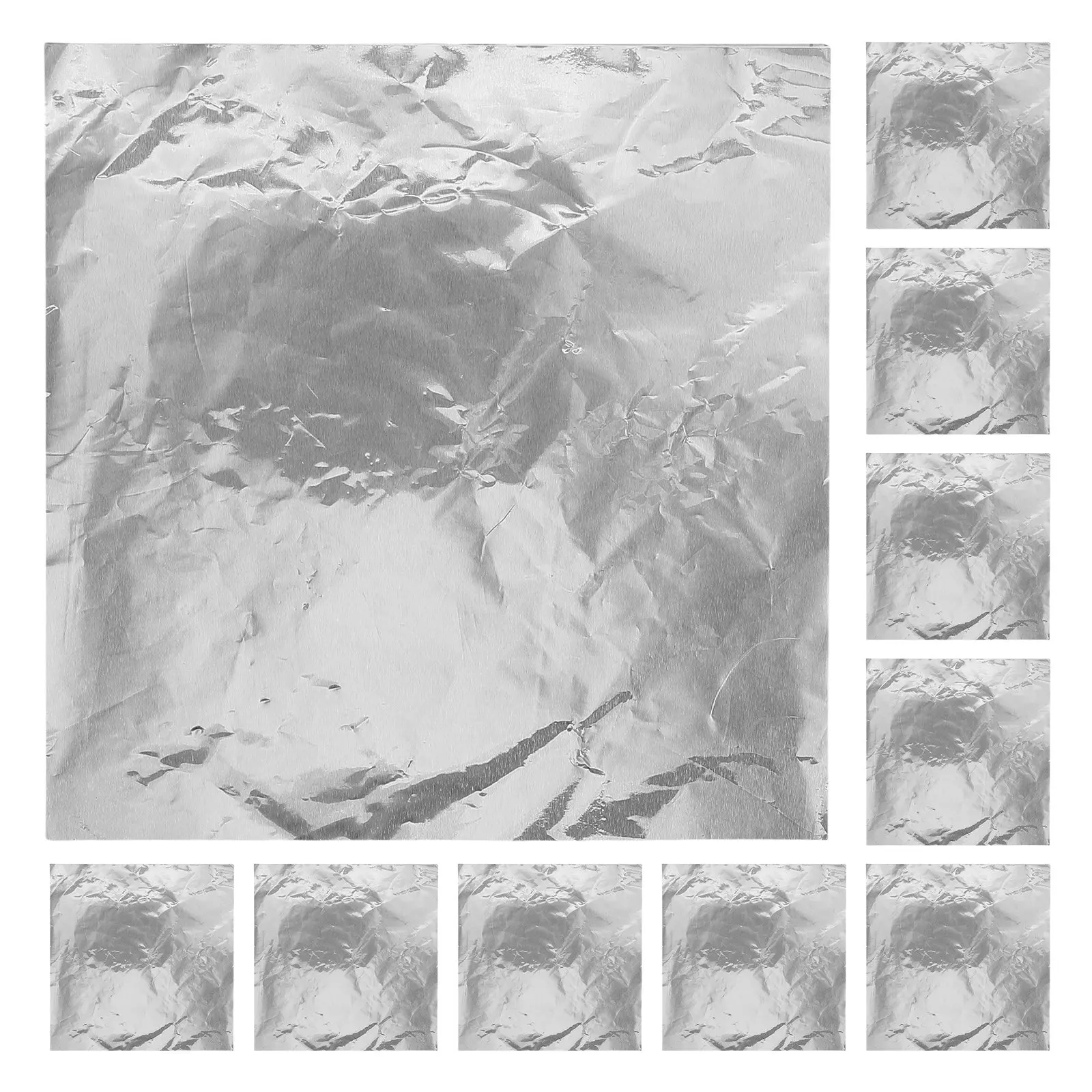 100Pcs Sturdy Aluminum Foil Wrappers Elegant Chocolate Candy Packaging Paper Freshness Preservation for Gifts Small Citrus view 2