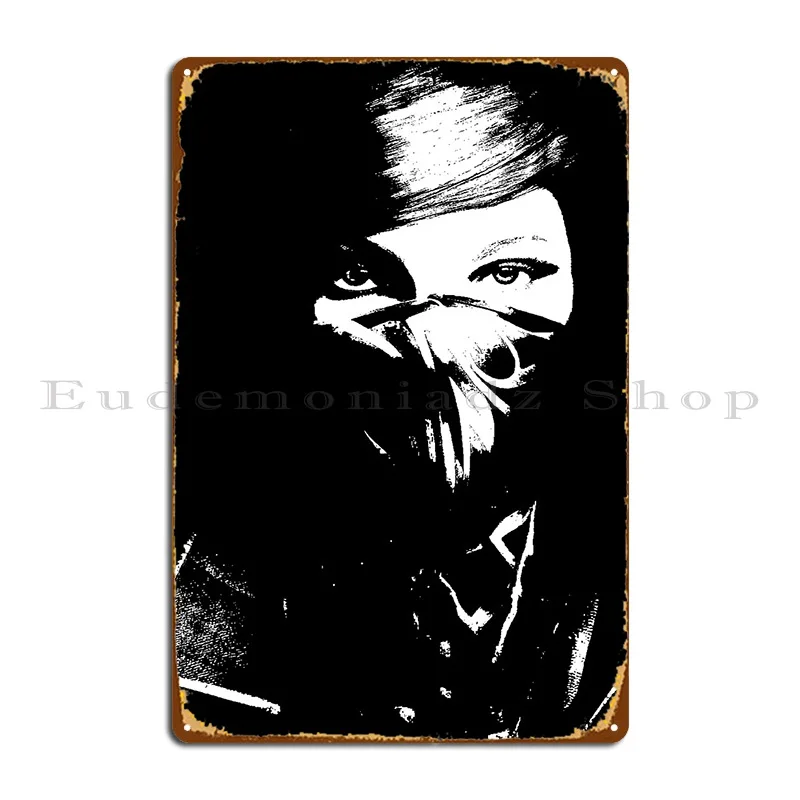 Dishonored 2 Metal Sign Garage Design Pub create Wall Decor Wall Decor Tin Sign Poster