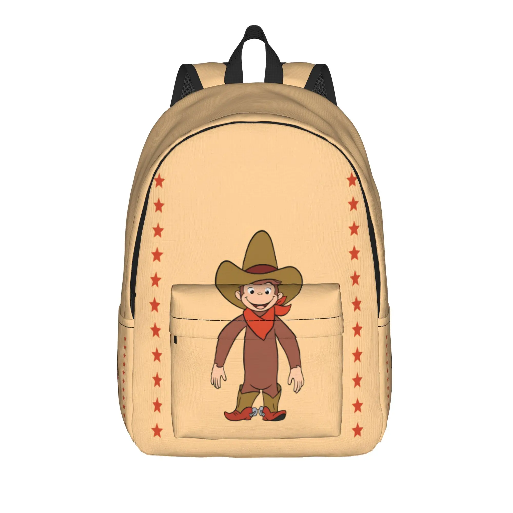 The Curious Monkey Backpack  Cool Backpacks Boy Daily Large High School Bags High Quality Rucksack