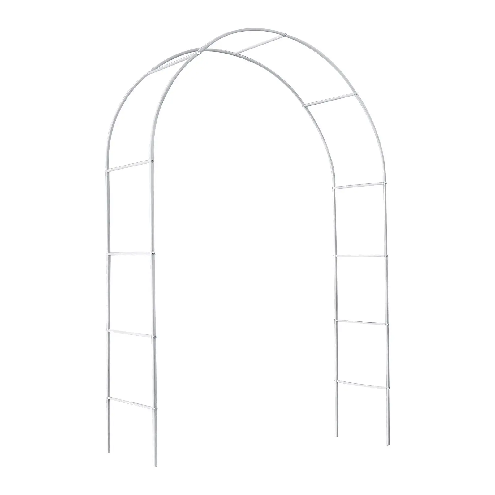 Metal Garden Arch Trellis,Adjustable Arbor Trellis,White