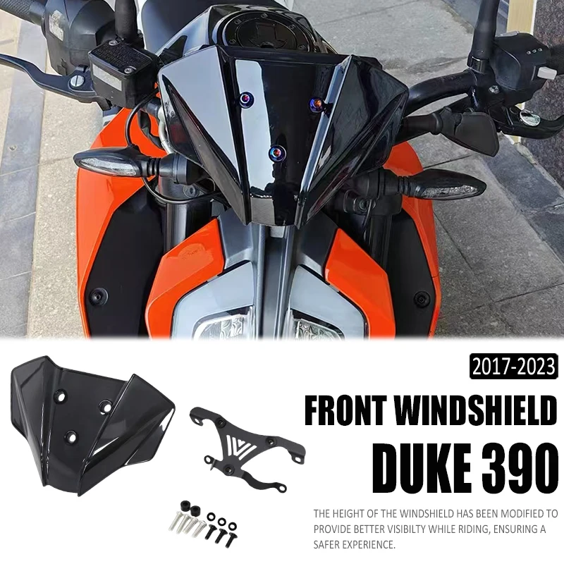 

Новинка для Duke 390 250 125 DUKE 390 DUKE 250 DUKE 125, лобовое стекло мотоцикла, дефлекторы ветрового стекла, защита 2017-2023