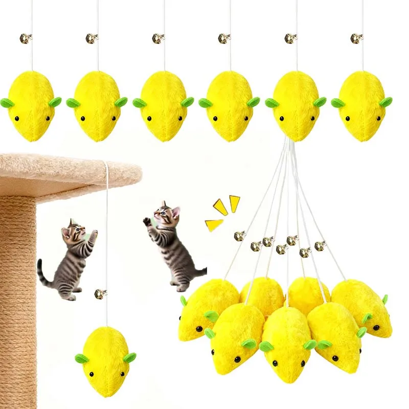 5 قطعة مقلد الماوس القط ألعاب من نسيج مخملي لدغة مقاومة السبر جرس التفاعلية هريرة لعبة الذاتي indulgent تنظيف الأسنان لعبة القط