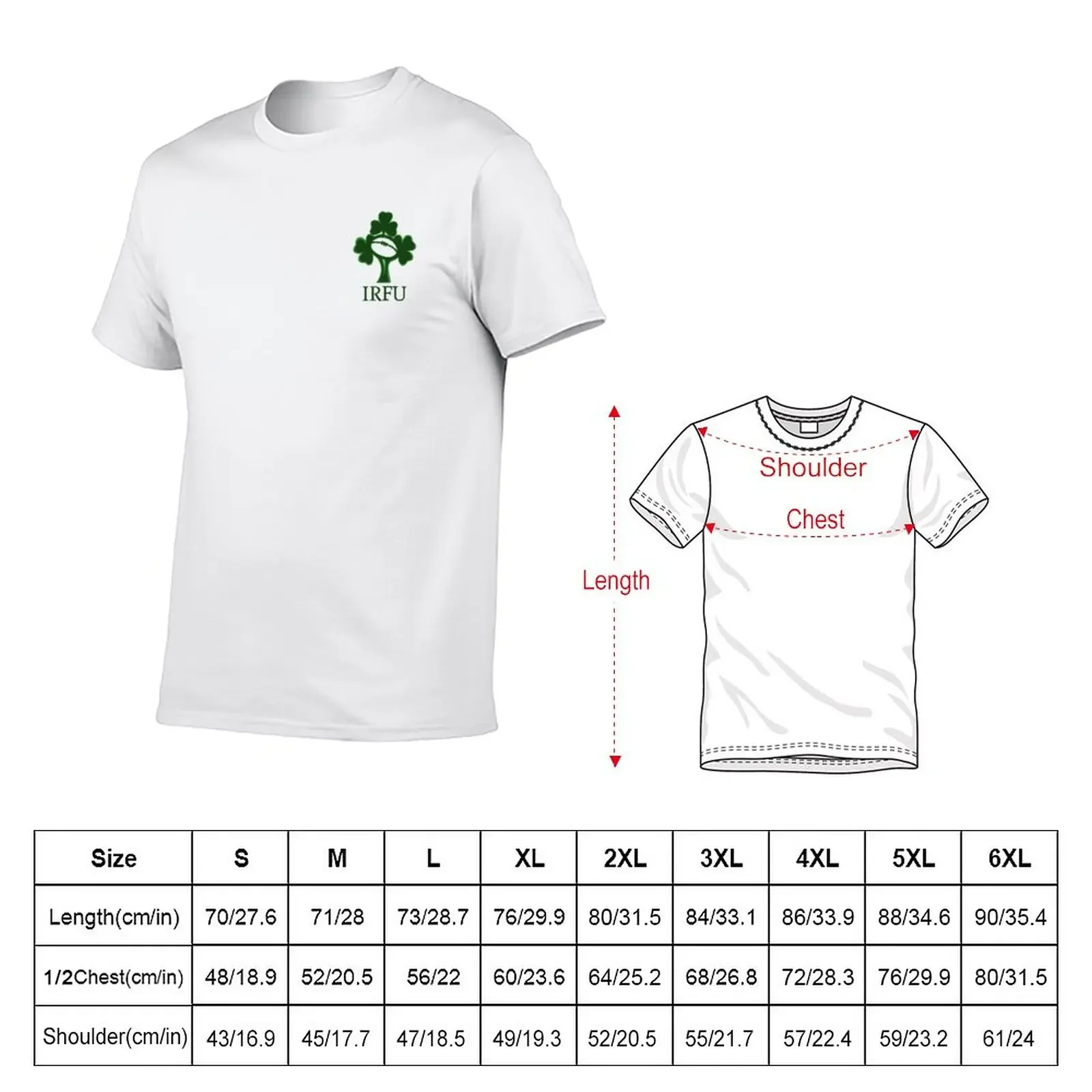 Irish rugby small T-Shirt kawaii clothes customs boys whites mens graphic t-shirts hip hop