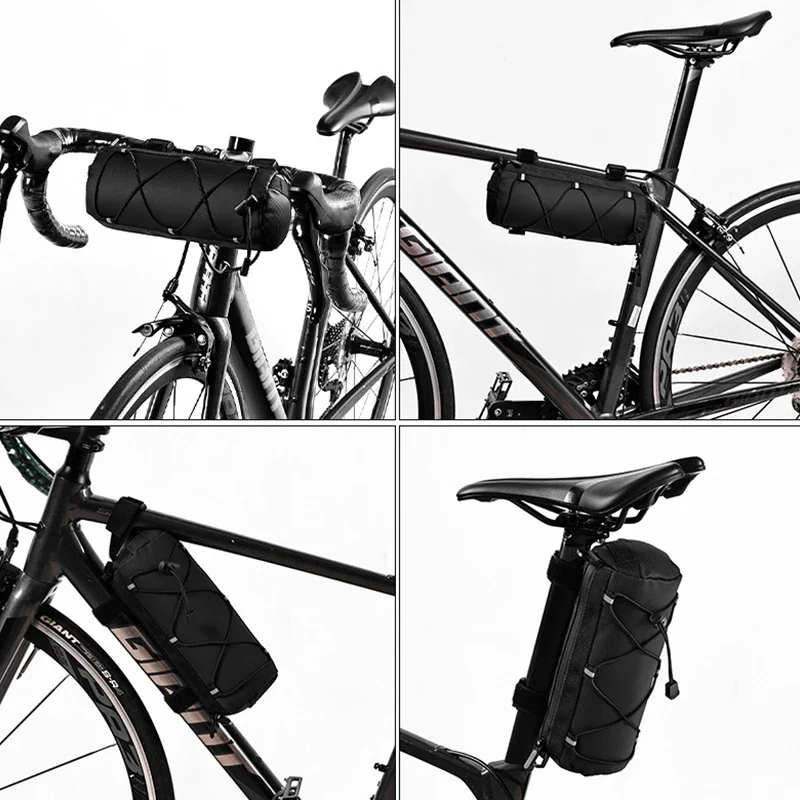 OFFBONDAGE Bicycle Top Tube Bag Waterproof Bike Front Frame Bag, Fits MTB Road Bike Large Capacity Pannier, Cycling Accessories