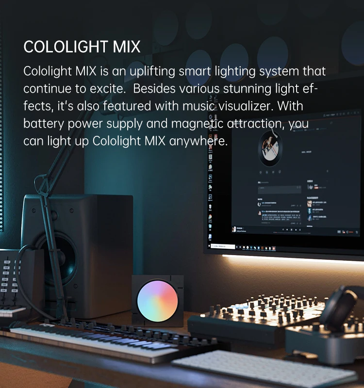 Smart Alexa Google Home Controlled Modern RGB Wall Mounted LED Ring Light Music Sync