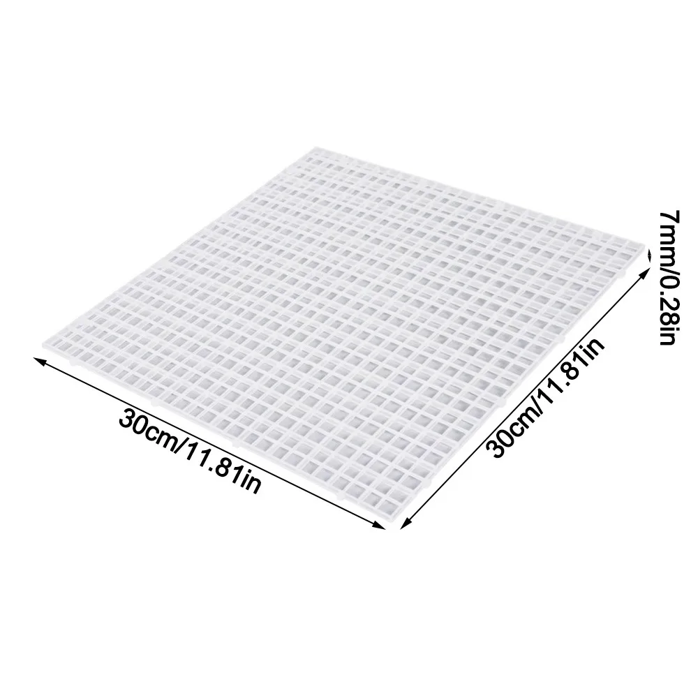 

30x15/30x30cm Fish Tank Isolation Plate Detachable Spliceable Hollow Bottom Filter Plate Bottom Filter for Aquarium