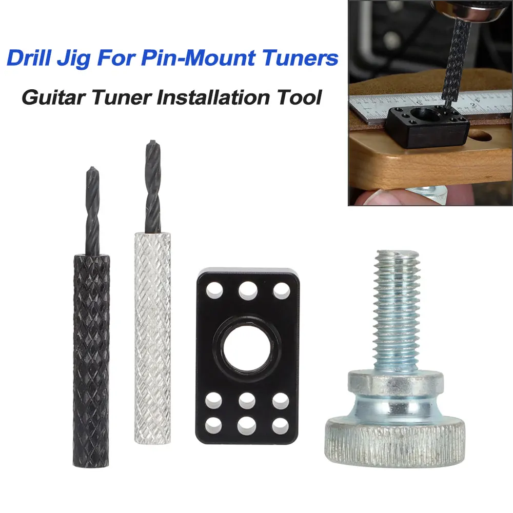 Novo gabarito de broca para afinadores de montagem em pino-ferramenta de instalação de afinador de guitarra-fender stratocaster/telecaster e guitarras elétricas squier