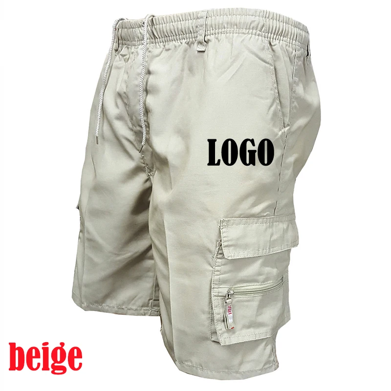 Summer Men\'s Customized Cargo Shorts Casual Jogging Shorts Loose Multi-pocket Camouflage Work Shorts Sports Shorts