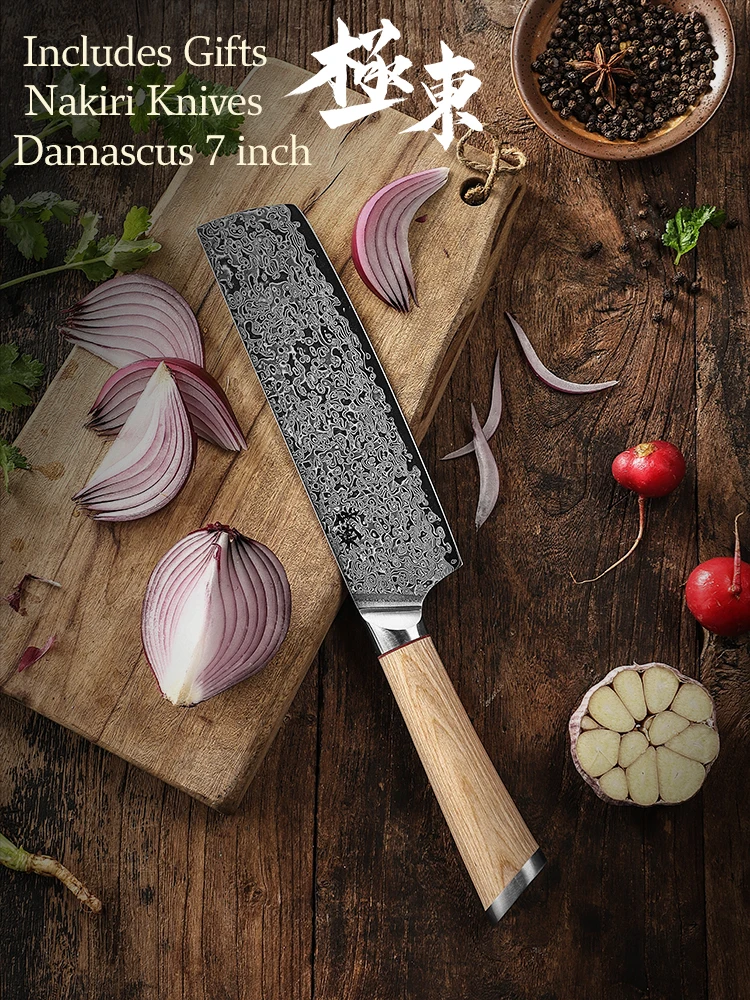 67-layer steel V gold 10 Damascus kitchen knife chef Knives Nakiri Cleaver Paring Steak Slicing Utility Boning Salmon