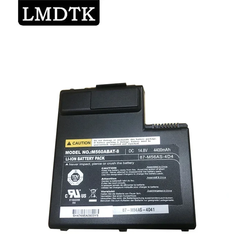 

LMDTK New M560ABAT-8 87-M56AS-4D4 Laptop Battery For Clevo M560 M570TU 14.8V 4400MAH