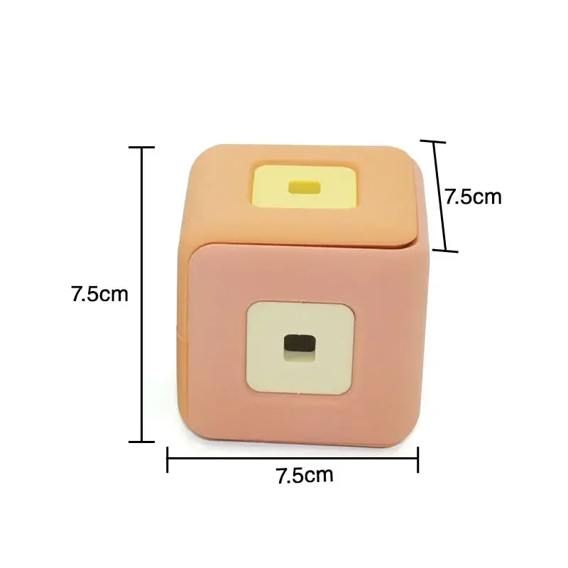 Baby Silicone Blocks 3D Square Combination Silicone Blocks BPA-Free Educational Montessori Toys Baby Teether Gifts Stacking Toys