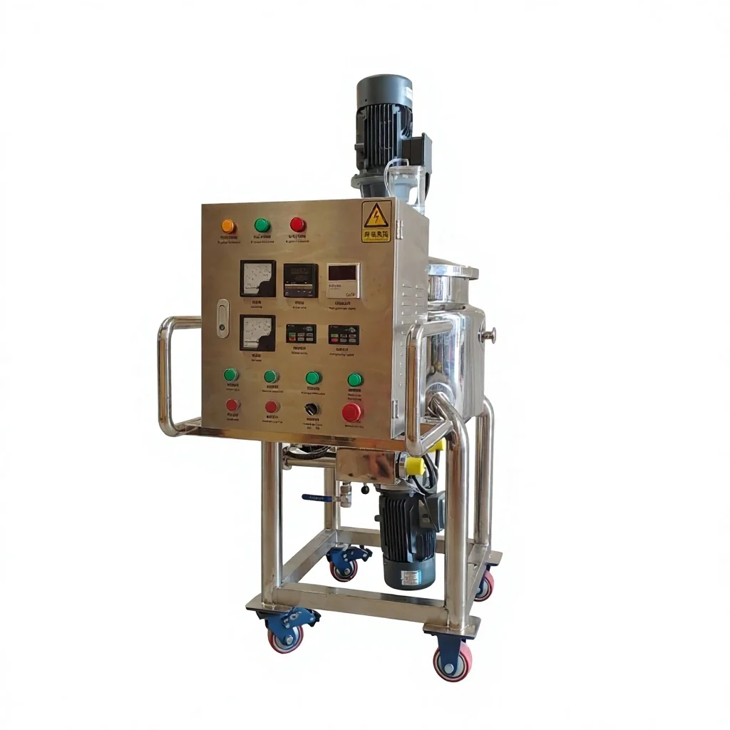 Customized Vacuum tank 50l Mixing tank with Stirrer Liquid Soap Making Machine