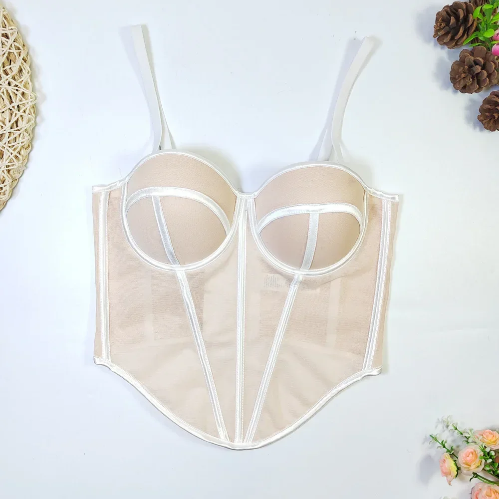 Corsés de moda, corpiño Push Up, Tops, ropa de mujer, corsé gótico debajo del busto, Top, lencería Sexy, corpiño para discoteca, corsés, ropa de fiesta