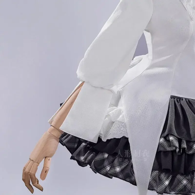 2025 زي لطيف تأثيري أنيمي الدعاوى هالوين فستان حفلة تنكرية Kasugano Sora لعبة Yosuga No Sora فستان قوطي أبيض وأسود #4