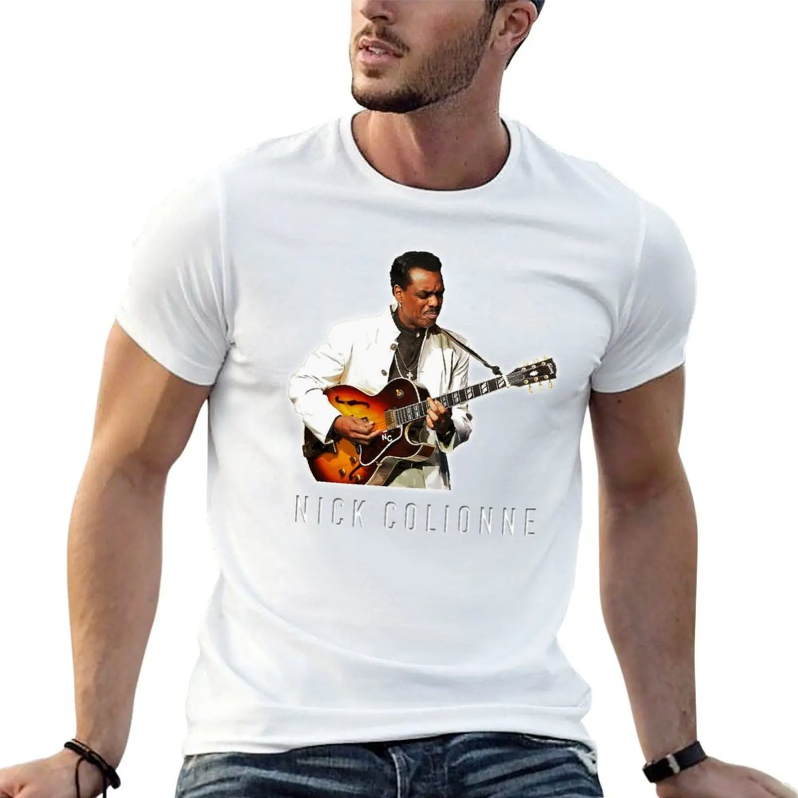 

Nick Colionne jazz guitarist artdesign T-Shirt anime tshirt t shirts for man graphic tees t shirts for man cotton funny T-shirt
