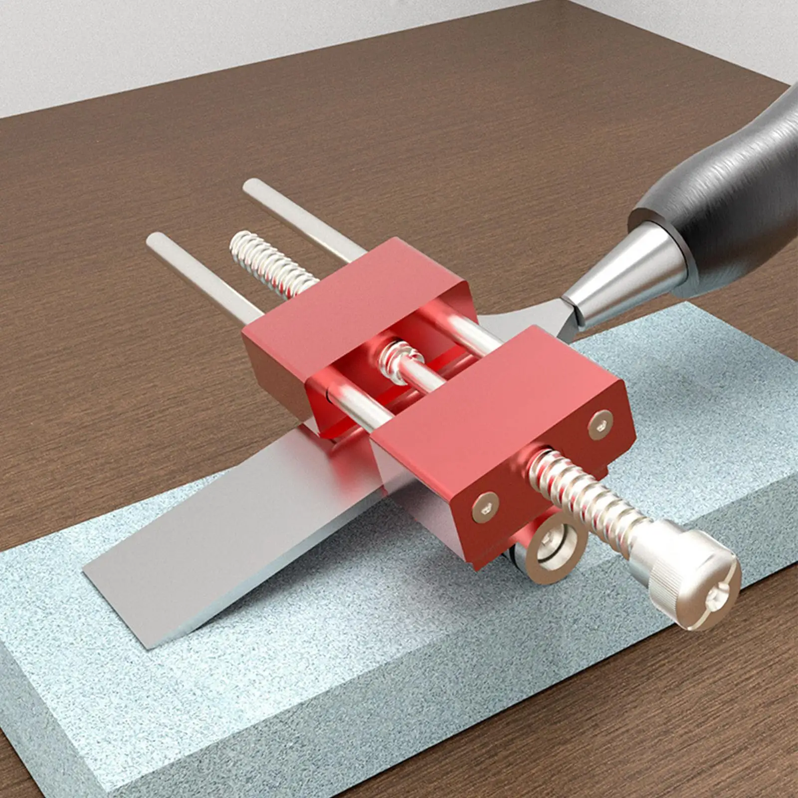 Wood Chisel Honing Guide Jig Stainless Steel Sharpening Holder Adjustable for Planer Blade Carving Tool