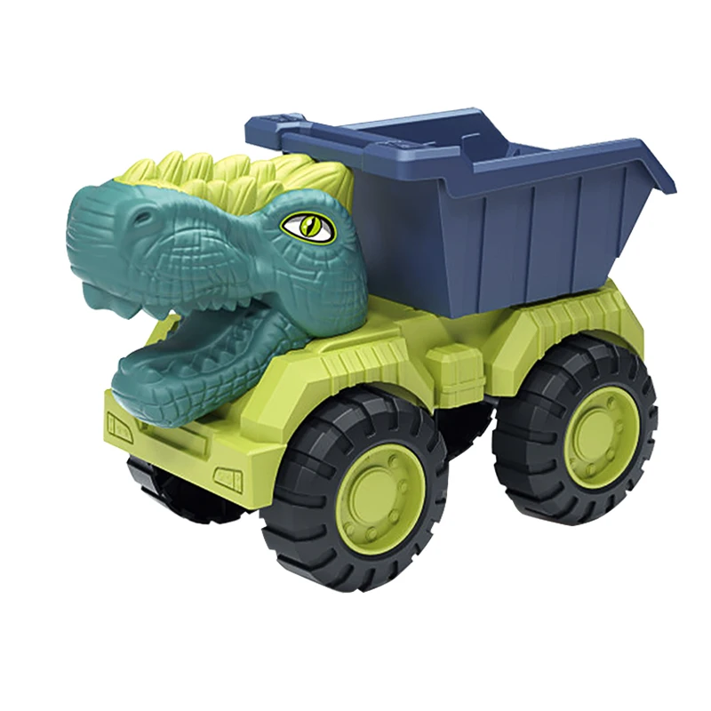 Big dinosaur engineering vehicle toy pull back dinosaur car sliding transport vehicle set pull back function large vehicle