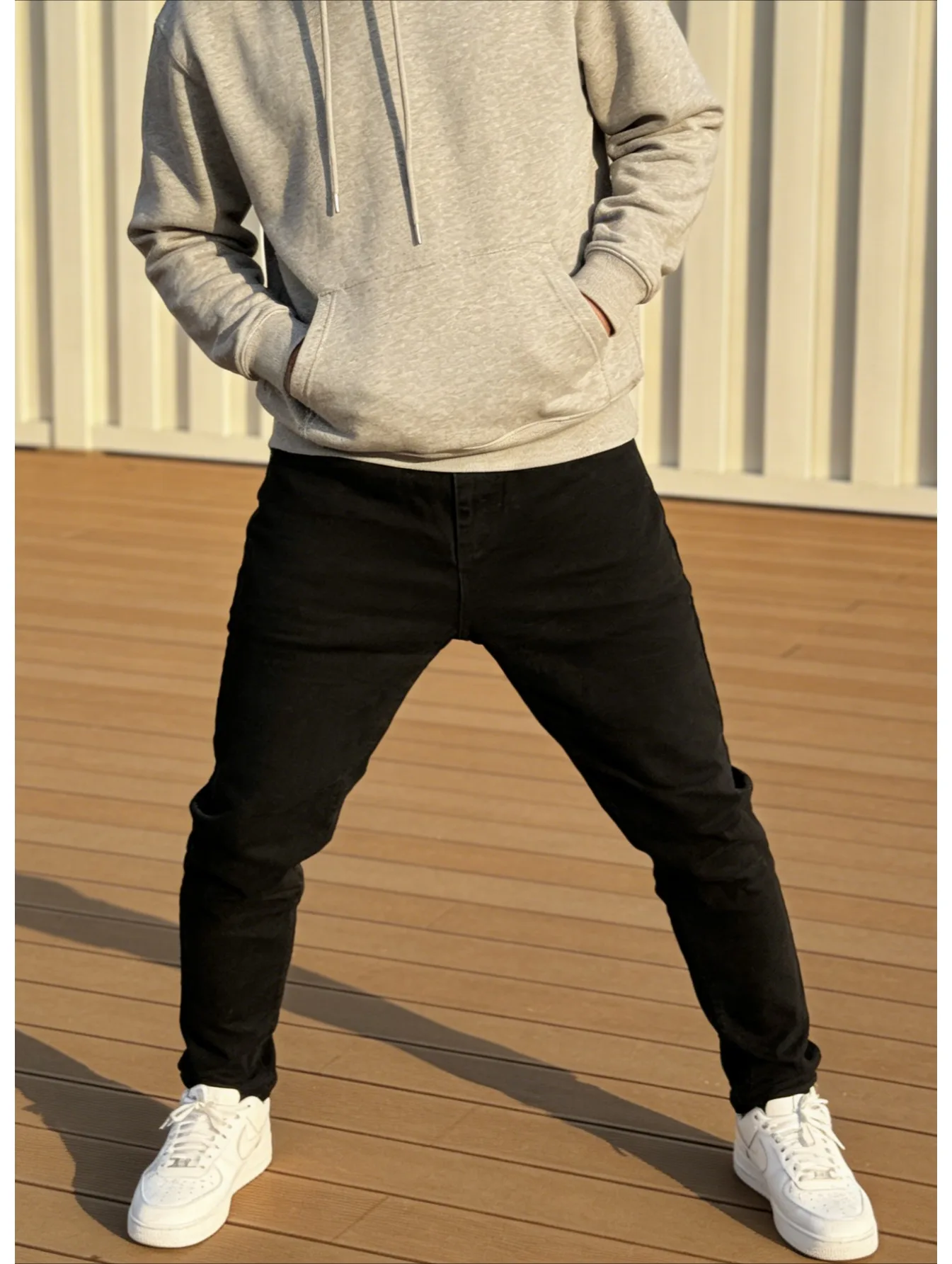 

European Style Slim Narrow-leg Micro-elastic Jeans Men's Daily Version Solid Color Versatile For All Styles