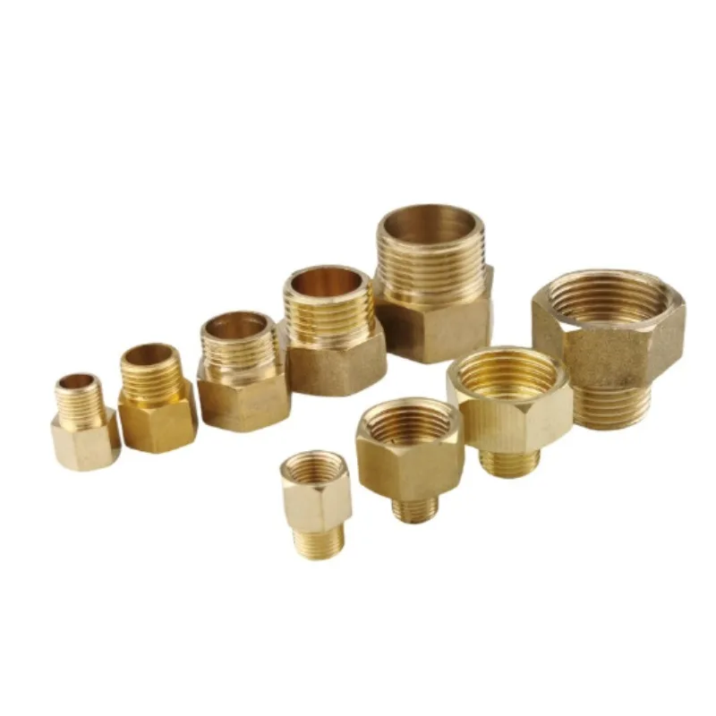 

Brass Pipe Connectors Male to Female Thread Adapter 1/8' 1/4' 3/8' 1/2' Coupler Threaded Fitting for Plumbing