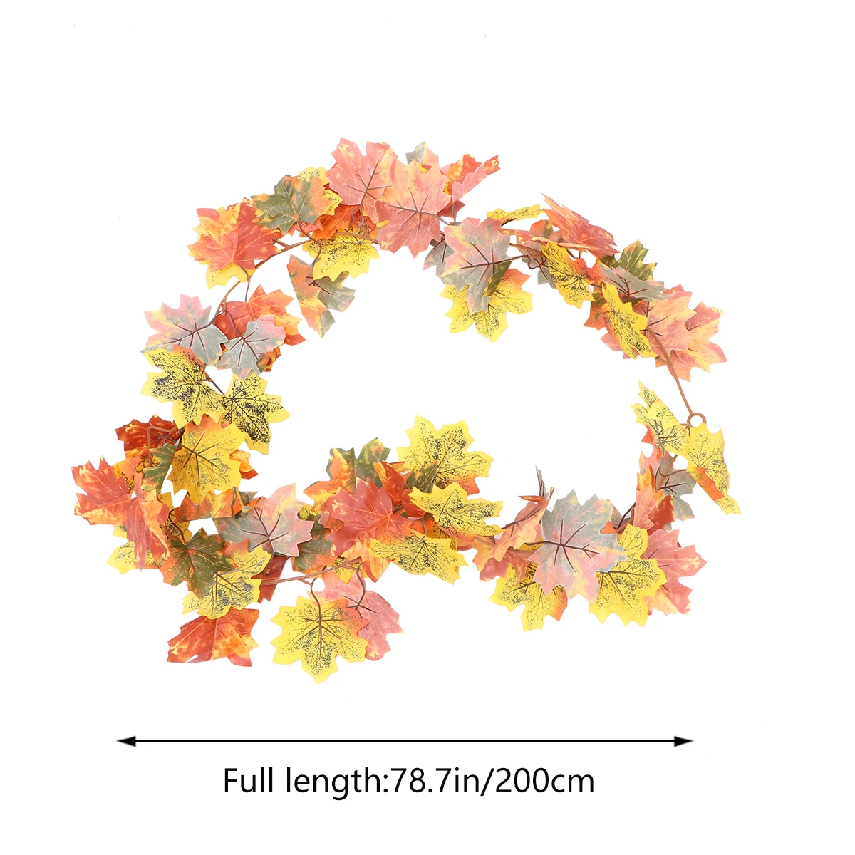 

1pc Simulated Maple Leaf Artificial Vines Outdoor Decor Garland Halloween Party Centerpiece Simulation Leaves Plant Rattan Vine