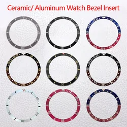 37.2*31.4mm Aluminum Ceramic Slope Watch Bezel Insert for Tudor Black Bay Grantour SUB GMT Grantour Men Watch Case Replace Parts