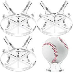 Acrylic Small Ball Stand Holder Baseball Display Stand Ball Display Holder for Baseball Golf Softball Tennis Ball Spheres