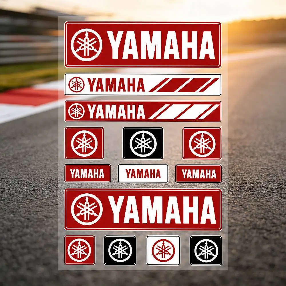 Yamaha Long Lasting Waterproof Reflective Sticker Scratch Conceal Fit Motorcycle Car Helmet Fridge Decals