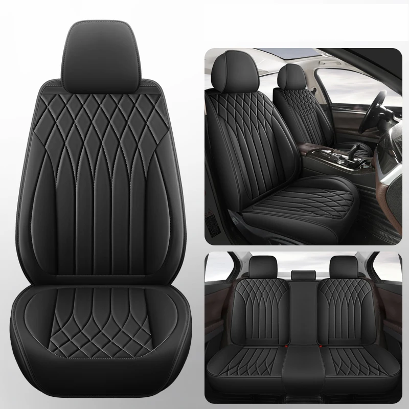 

Luxury Leather Car Seat Covers For Ssangyong Actyon Sport Rexton Korando Haval Jolion H6 Dargo Auto Interior Styling Waterproof