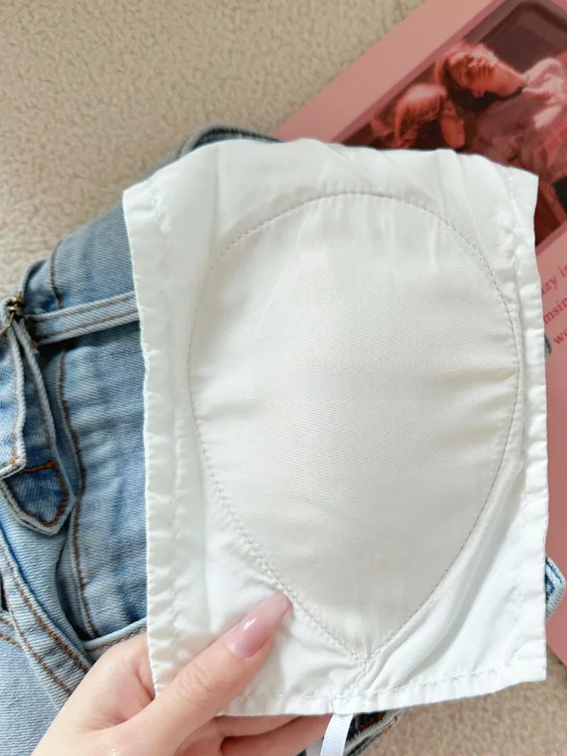 High Waist Bell Bottom Jeans Women's Pure Desire Cotton Stretch Denim Pants with Butt Enhancing Pad Double Buckle Elastic
