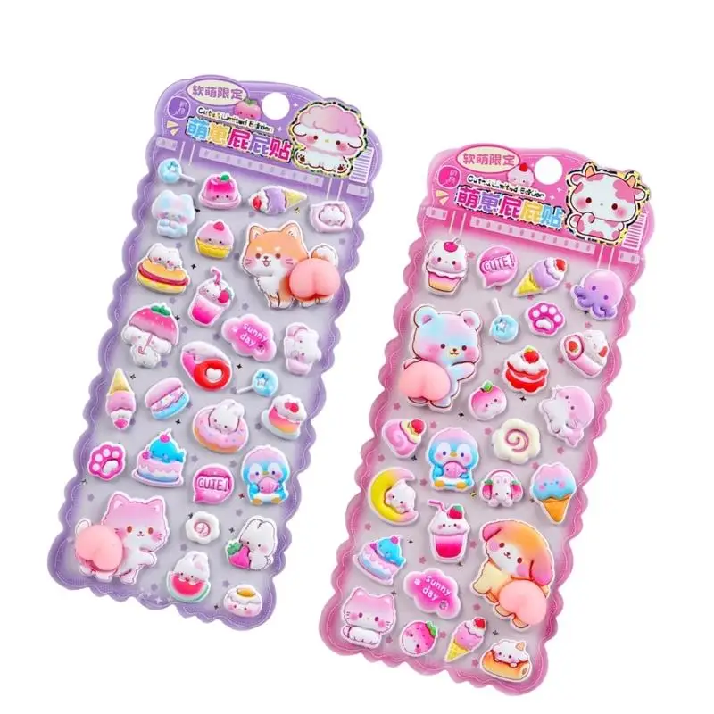 Y1UB Sticker for Boys Girls, Reusable Tiny Sticker for Phone Case Notebook Handcraft