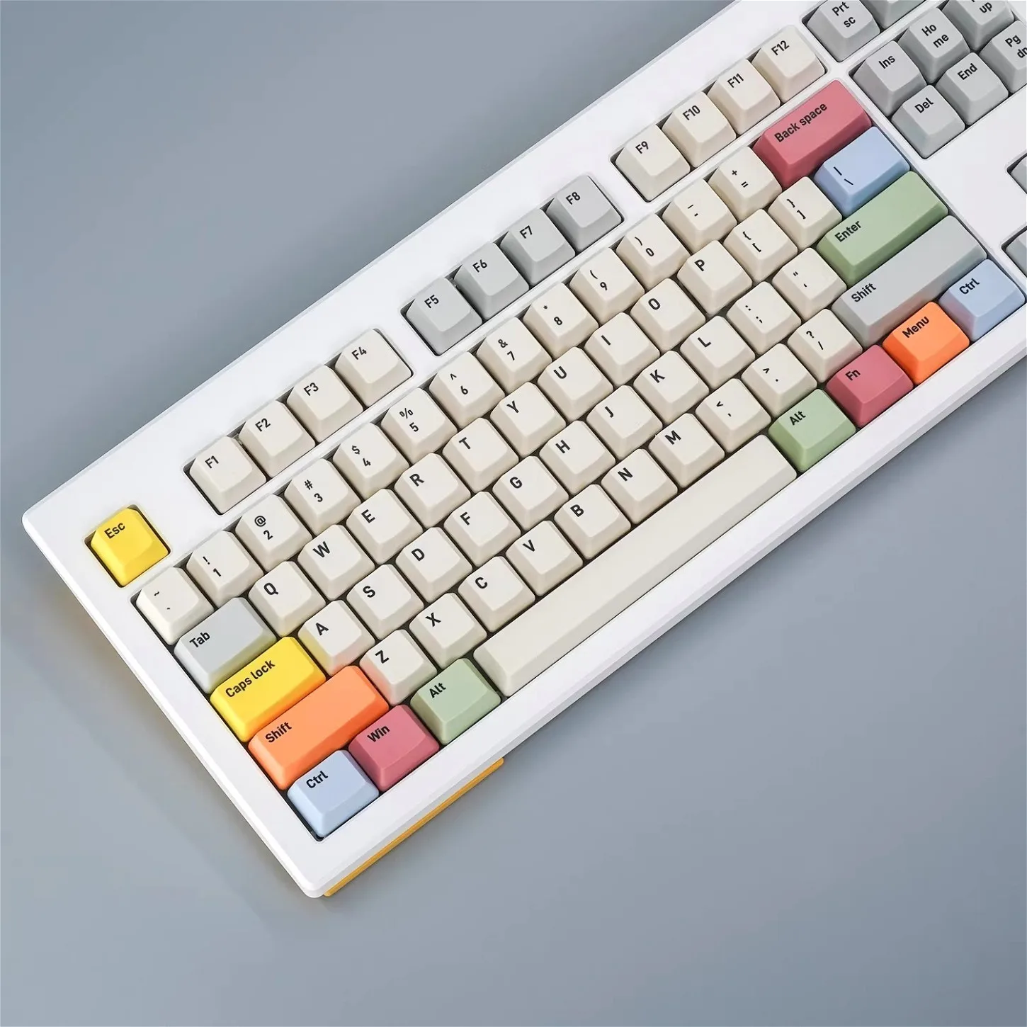 OEM Good-looking Simple Keycap Kit PBT Small Full Set English, Russian, Korean Radical Keycaps for Mechanical Keyboard