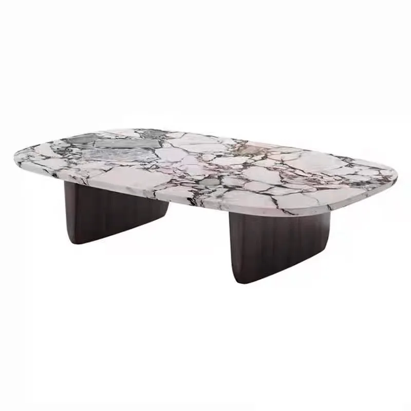 Italian luxury marble coffee table Nordic modern minimalist design large and small household living room sofa tea table