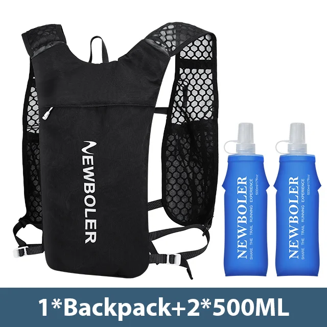 NEWBOLER Atmungsaktive Trinkweste, Trailrunning-Rucksäcke, leicht, Radfahren, Laufen, Joggen, Marathon-Rucksack, Reiten, Klettern 4
