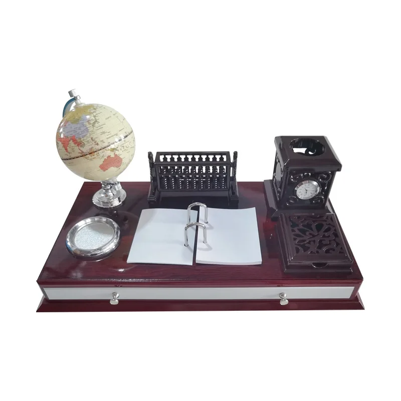 

New desk ornaments, wooden pen holder desk calendar table calendar business gifts