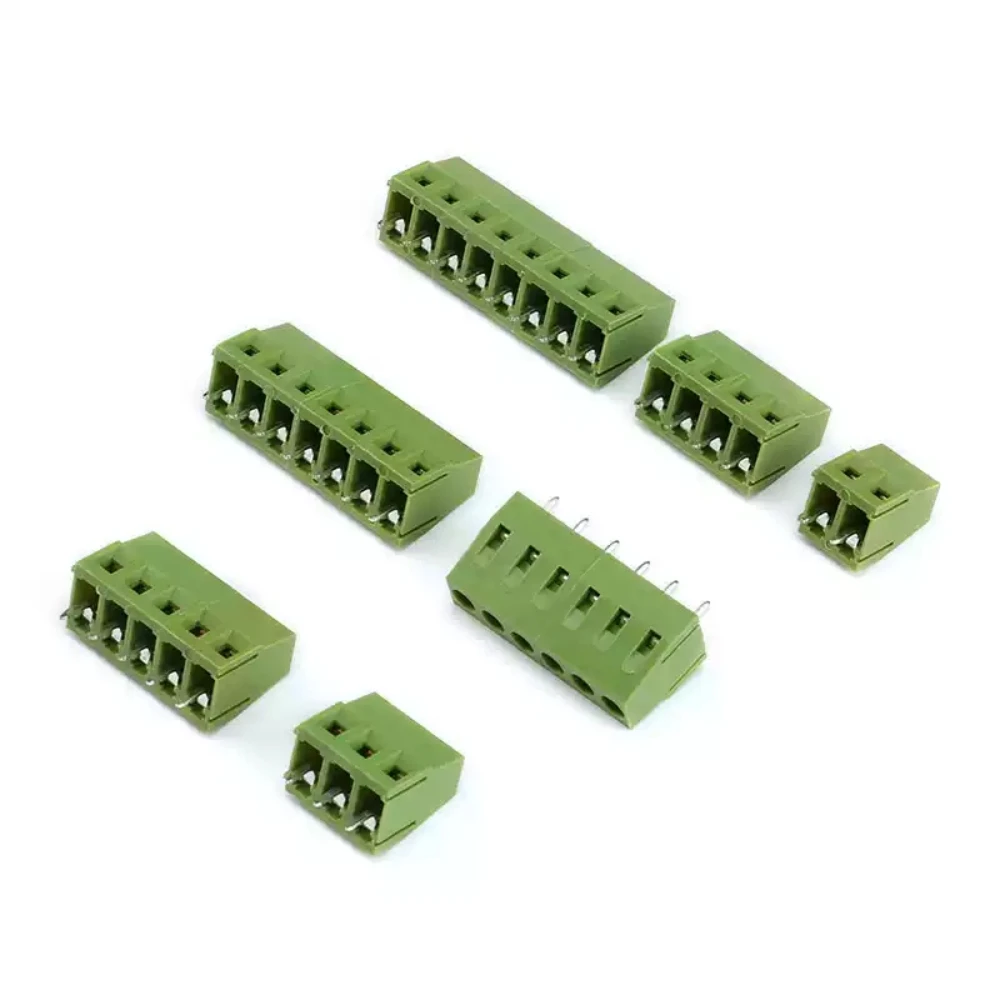 10/50/100PCS KF128-5.0mm KF128 5.0 PCB Screw Terminal Block Splice Terminal DG128-5.0mm 2/3/4/5/6/7/8P DG308 MG128-5.0mm