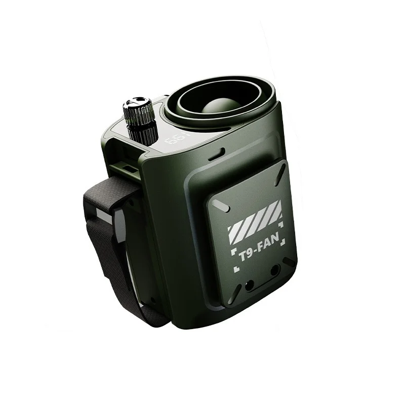 Мини-вентилятор с зажимом на талии, 199 скоростей настройки, аккумулятор емкостью 6000 мАч, внешний аккумулятор, светодиодная подсветка, громкая связь и портативность для использования на открытом воздухе